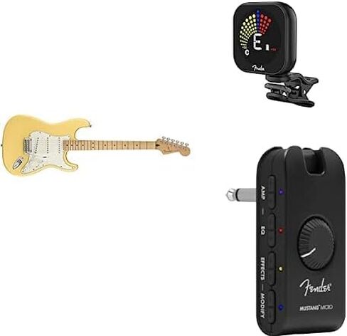 جيتار كهربائي Fender Player Stratocaster SSS، مع ضمان لمدة عامين، أسود، لوحة أصابع Pau Ferro in Kuwait
