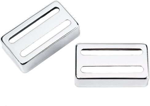 TUOREN 2Pcs Copper Two Slot Style Frame Humbucker Pickup Cover for Strat Electric Guitar Parts (Black) in Saudi Arabia