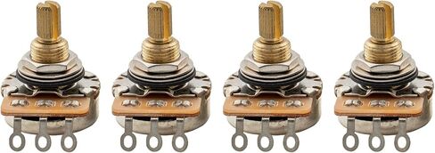 Musiclily Pro A250K Full Brass Inch Sized Fine 24-Spline Split Shaft Pots Audio Taper Potentiometers for USA Electric Guitar Bass (Set of 3) in Kuwait