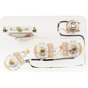 Musiclily Pro Electric Guitar DIY Wiring Kit Upgrade for American Style ST SSS with 5-Way Switch and 3A Pots, Nickel Jack in Saudi Arabia