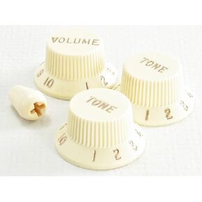 ToneShaper Fender Knob Set, Strat, Aged White in Kuwait
