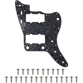 1Pcs Yootones 65 60s Vintage Pickguard Guitar Scratch Plate w/Screws Compatible with American/Mexican Made Vintage Style Jazzmaster Pickguard Replacement (4Ply Red Tortoise Shell)