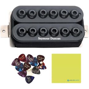 Seymour Duncan 11102-31-B Invader™ Aggressive Passive Humbuckers Bundle w/ 12-Pack of Guitar Picks & Liquid Audio Polishing Clothv in Kuwait