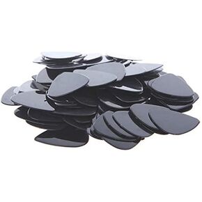 600-Pack Black Celluloid Guitar Picks Size Medium .71mm Plectrums for Acoustic and Electric Guitars Bulk Set for Music Mastery also Great Necklaces or Earrings for the Guitar Lover in Your Life
