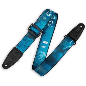 Levy's Leathers Halloween Guitar Strap 2" Wide Polyester with Tri-Glide Adjustment; Batty Witch (MP2H-003)