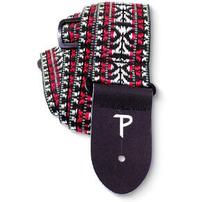 Perri's Leathers, Leather Guitar Strap with Leather Endings, Polyester, Yellow/Brown, Anti-Slip, Suitable for Each Level, Adjustable from 39" to 58" Inch, Compatible w/All Button Lock Systems in Saudi Arabia