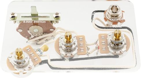 Musiclily Pro Electric Guitar DIY Wiring Kit Upgrade for American Style ST SSS with 5-Way Switch and 3A Pots, Nickel Jack in Saudi Arabia