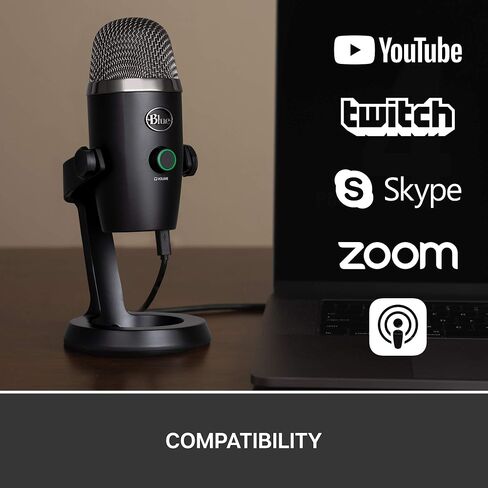 Blue Yeti Nano Premium USB Mic for Recording and Streaming - Blackout (Renewed) in Saudi Arabia