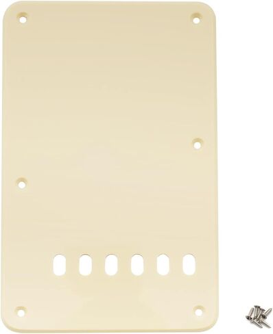 Musiclily Pickguard Strat لوحة خلفية Tremolo تجويف غطاء خلفي نمط عتيق للحاجز الولايات المتحدة/المكسيك مصنوع قياسي ستراتوكاستر جيتار كهربائي حديث الطراز، 3 طبقات رق in Kuwait