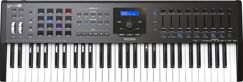 Arturia KeyLab 61 MkII - وحدة تحكم بلوحة مفاتيح USB MIDI ذات 61 مفتاحًا شبه مرجح (أسود) in Kuwait