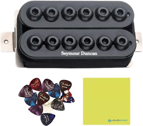 Seymour Duncan 11102-31-B Invader™ Aggressive Passive Humbuckers Bundle w/ 12-Pack of Guitar Picks & Liquid Audio Polishing Clothv in Saudi Arabia