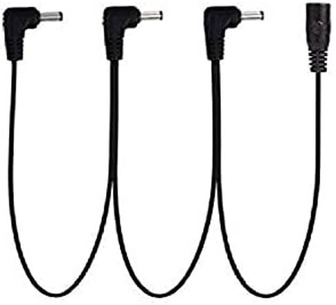 Daisy Chain 1 to 3/4/5 Ways Guitar Effects Pedal Power Supply Cable for 9V DC Adapter Plug (U.S.-Gauge Power Supply + 1 to 3 Way) in Saudi Arabia