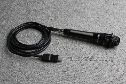 نيوبيب كيبل ميكروفون USB، 3 دبابيس USB ذكر الى XLR انثى، كيبل وصلة ميكروفون ستوديو صوت، محول اسلاك للميكروفون او تسجيل غناء الكاريوكي، 3 متر (كيبل ميكروفون USB) in Kuwait
