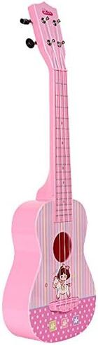 باولي لعبة القيثارة البلاستيكية الجميلة باللون الزهري الفاتح مع نغمة دقيقة ومفاتيح ضبط ممتازة لفتح الخيط ولوحة خلفية على شكل قوس in Kuwait
