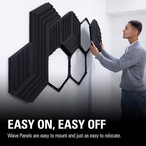 لوحات Elgato Wave: 6 لوحات معالجة صوتية، ورغوة مزدوجة الكثافة، وإطارات EasyClick خاصة، وتصميم معياري، وسهولة الإعداد والإزالة - أزرق in Kuwait