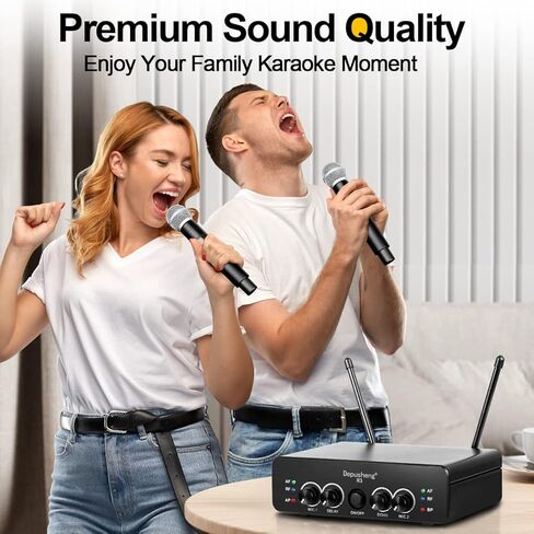 ميكروفون لاسلكي محمول Depusheng R3 UHF، ميكروفون لاسلكي ديناميكي معدني بالكامل، مناسب للكاريوكي، الكنيسة، الزفاف، المؤتمرات، الحفلات in Kuwait