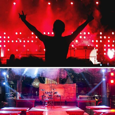 Seven Stars 200W COB Lights, LED Par Light Warm White & Cool White Stage Wash Lights, DMX Stage Lights for Church/Party/Stage Show/Club/Karaoke（1 Pack） in Kuwait