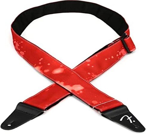 Fender Tie Dye Acid Wash Guitar Strap, Red in Saudi Arabia