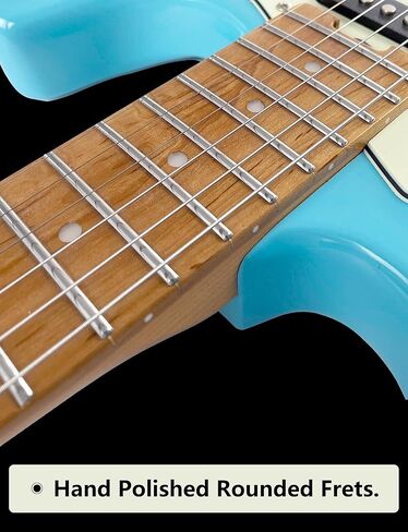 Censtar Electric Guitar,Coil Split H-S-S Pickups 6-string guitarra electrica,Roasted Mahogany Body and Maple Neck,Venus Solid Body Electric Guitars for Adults,for Professional/Full Size in Kuwait