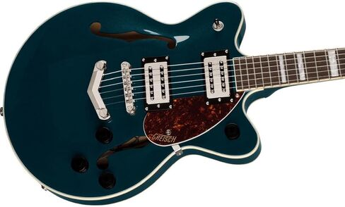 Gretsch G2655 Streamliner Center Block Jr. جيتار كهربائي مزدوج القطع مكون من 6 أوتار مع V-Stoptail ولوحة أصابع لوريل (اليد اليمنى، ياقوت منتصف الليل) in Kuwait