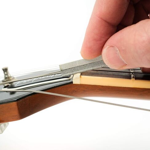 MusicNomad MN670 6 pc. Diamond Coated Acoustic Guitar Nut Slotting Files Set - Light/Medium Strings, with Storage Case in Saudi Arabia