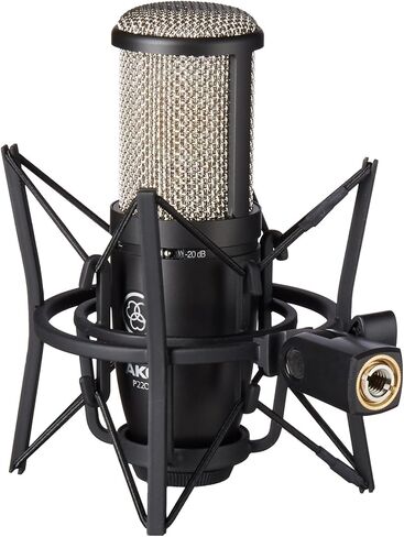 AKG ميكروفون ستوديو احترافي برو اوديو بيرسيبشن 220، فضي وازرق in Kuwait