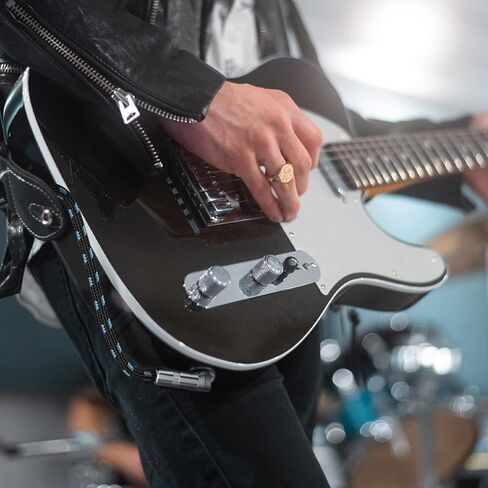 كابل جيتار SDYQD بطول 10 أقدام - 1/4 بوصة كبل أدوات ذهبي بزاوية قائمة - سلك جيتار كهربائي عالي الجودة وكابل أمبير - كابل أدوات كهربائية Pro Audio in Kuwait