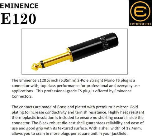 Audioblast - وحدتان - 1. 5 قدم - HQ-1 - فائق المرونة - ثنائي الحماية (100%) - كابل تصحيح لدواسة أدوات الجيتار مع إيميننس مستقيم وزاوي ذهبي 1⁄4 بوصة (6. 35 مم) مقابس TS وأحذية مزدوجة in Kuwait