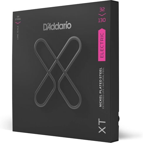 D'Addario XT Coated Bass Strings - Electric Bass Guitar Strings - 5-String, Long Scale, 45-130 in Kuwait