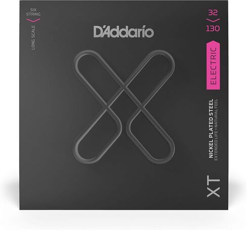 D'Addario XT Coated Bass Strings - Electric Bass Guitar Strings - 5-String, Long Scale, 45-130 in Kuwait
