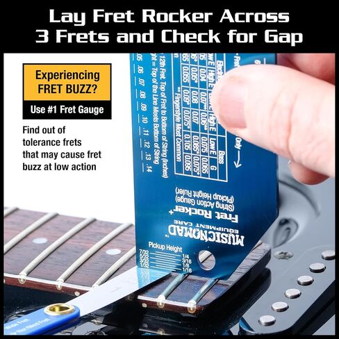 MusicNomad Precision Fret Evaluation Kit with Fret Rocker & Fret Gauge Tool (MN870) in Saudi Arabia