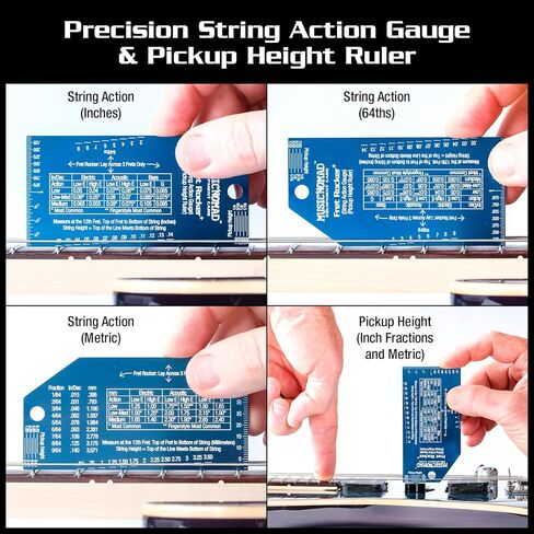 MusicNomad Precision Fret Evaluation Kit with Fret Rocker & Fret Gauge Tool (MN870) in Saudi Arabia
