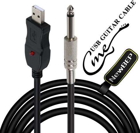 كابل جيتار يو إس بي، كابل تسجيل USB للكمبيوتر الشخصي مع كابل تسجيل USB، كابل تسجيل يو إس بي إلى 6.5 مم كابل تسجيل كمبيوتر جاك (كابل غيتار يو إس بي in Kuwait