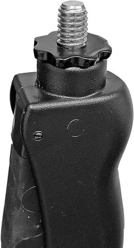 حامل ميكروفون بيد واحدة من AxcessAbles MS-201RB مع قاعدة مستديرة ثقيلة مرجحة وضبط الارتفاع سريع الإمساك - يتضمن ذراع ميكروفون متداخل. حامل ميكروفون طويل للغناء، عبوتان in Kuwait