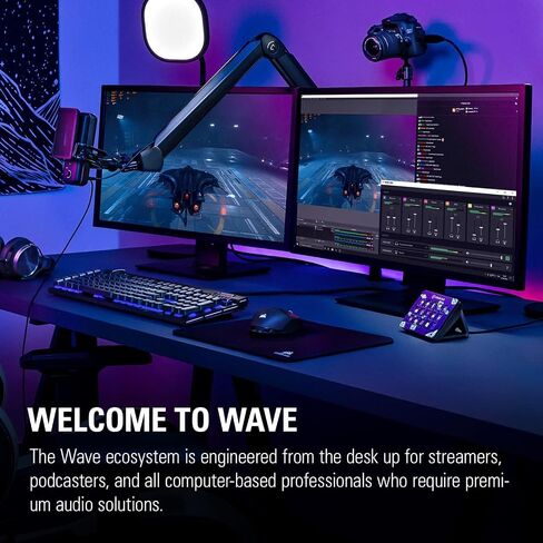 Elgato Wave Mic Arm Premium Broadcasting Boom Arm with Cable Management Channels (Renewed) (10AAM9901_cr) in Saudi Arabia