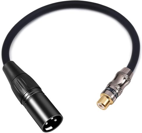 محول Devinal XLR إلى 1/8 أنثى، مقبس صغير متوازن (3.5 مم) أنثى إلى كابل ميكروفون، محول سلك تحويل ستيريو 3.5 مم TRS إلى XLR أنثى in Saudi Arabia