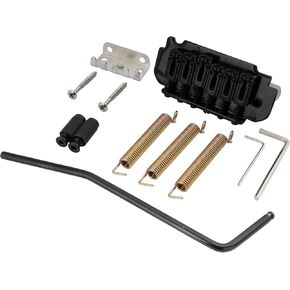Musiclily Pro 54mm Roller Saddles 2-Point Tremolo Bridge for Import Strat Squier Style Electric Guitar, Black in Saudi Arabia