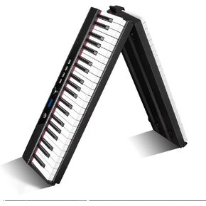 كول ميوزك بيانو رقمي للمبتدئين 88 مفتاحا بالحجم الكامل، بيانو كهربائي محمول مع دواسة استدامة، مزود طاقة in Kuwait