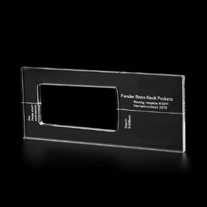 Musiclily Pro CNC Accurate Acrylic Bass Neck Routing Templates for Standard Jazz Bass/P-Bass