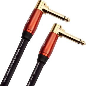 Monster Prolink Acoustic Instrument Cable - 21 ft - Right Angle to Straight