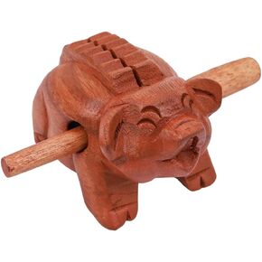 أدوات قرع Guiros خنزير خشبي، خنزير خشبي آلة موسيقية ديكور المنزل يدويا الديكور خنزير خشبي 3.75 بوصة in Kuwait