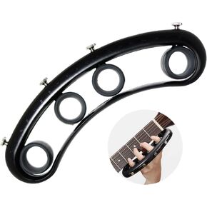 غطاء اصبع الجيتار لتدريب قوة الاصابع، شريط للغيتار باس البيانو ونظام سرعة الاصبع، اكسسوارات الاجهزة الموسيقية، اسود in Kuwait