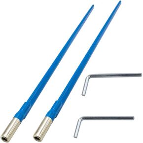 Jiayouy Pack of 2pcs 420mm Two Way Rod Type Guitar Truss Rod Steel with L- Wrench for Electric Acoustic Bass Guitars Neck Repair Adjustment Luthier Tool