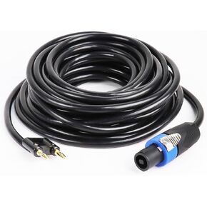 حزمة HBU مكونة من 2 كابل Speakon Male إلى XLR أنثى بطول 30 قدمًا - قطعتان بطول 30 قدمًا. قابس من النوع Speak-ON إلى كابل تمديد مقبس الصوت XLR ذو 3 أقطاب - سلك توصيل تسجيل الميكروفون المتوافق مع مرحلة الاستوديو in Kuwait