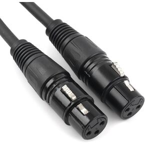 NANYI XLR Female to Female Splitter Microphone Cable XLR to XLR Patch Cables, 3-Pin XLR Female to Female mic Cable DMX Cable Patch Cords with Oxygen-Free Copper, (5FT) in Saudi Arabia