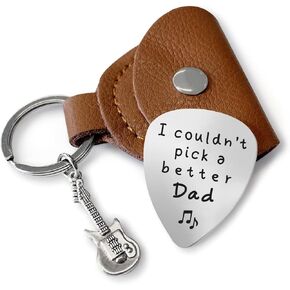 Ptzizi I Couldn’t Pick A Better Dad, Stainless Steel Guitar Picks Jewelry for Guitar Player Musician Dad Papa Grandpa Father's Day Birthday Christmas Gifts (02) in Kuwait