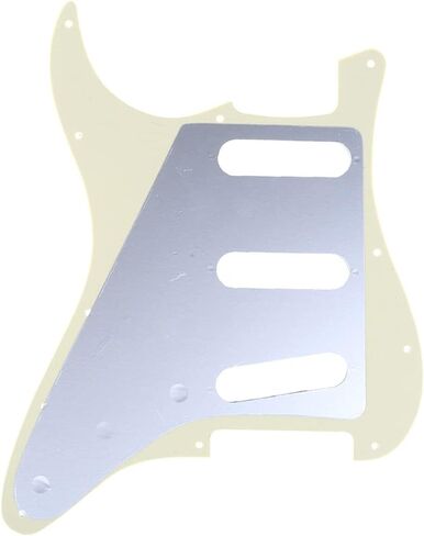 Musiclily Pro 11-Hole 60s 64 Vintage Style Strat SSS Pickguard for American Stratocaster Guitar, 3Ply Mint Green in Saudi Arabia