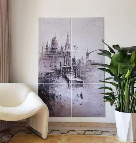 لوحات Avishai Art الصوتية، لوحات فنية جدارية صوتية مقاس 72 بوصة × 48 بوصة، 6 قطع من لوحات الحائط الصوتية الممتازة مع مادة لاصقة، لاستوديوهات التسجيل والمنازل. (بوند الهادئ) in Kuwait