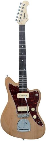 Monoprice Indo Series 6 String Alder-Body Electric Guitar, Right, Blue (610887) in Kuwait