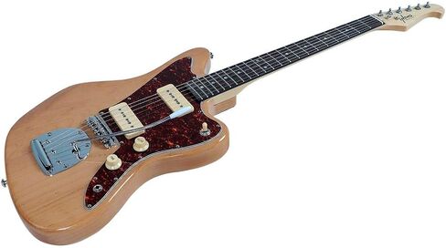 Monoprice Indo Series 6 String Alder-Body Electric Guitar, Right, Blue (610887) in Kuwait